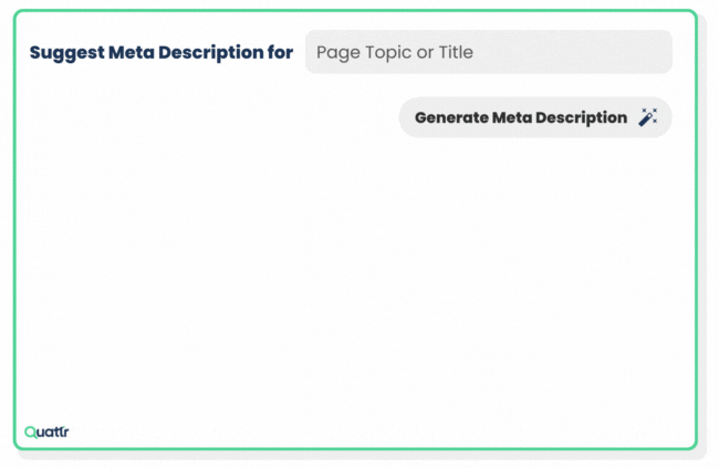 Meta Description Generator