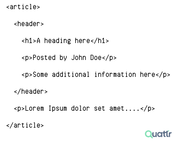 HTML Semantic Tags for Structure: Article Tag
