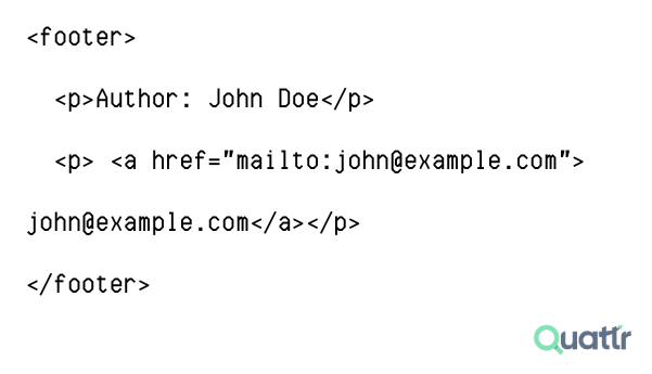 HTML Semantic Tags for Structure: Footer Tag
