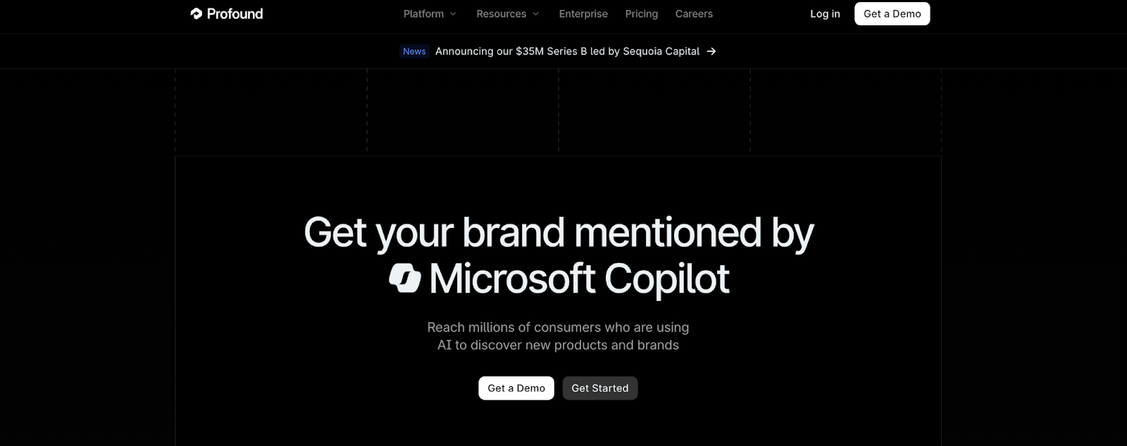 Pofound website screenshot